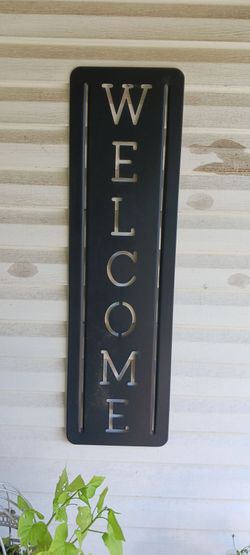Metal Welcome Sign