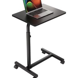 Rolling Tray Table Bedside Black 