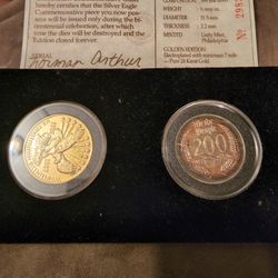 1987 US Constitution Bicentennial 1/2 oz Silver Rounds w/COA