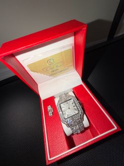Iced out Cartier Watch