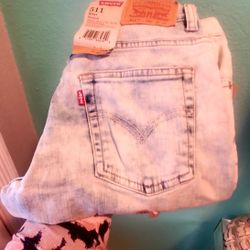 Levi 511..size 27x27...fits Youth..brand New!..acid Wash