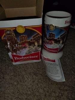 Budweiser Limited Edition Clydesdale Holiday Stein