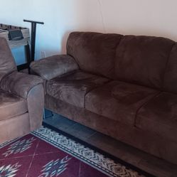Matching Sofa And Rocking Recliner 
