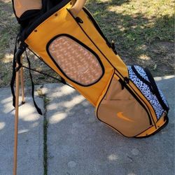 Brand New Nike Airmax Lite Yellow Golf Bag With Stand Men