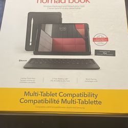 ZAGG - Nomad Book Keyboard Folio Case for iPad 7 Gen 10.2 Inch Black