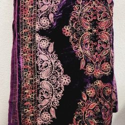 Indian pakistani velvet shawls