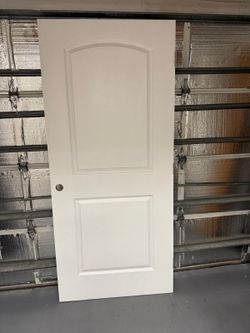 (1) 36” x 80" Two-Panel Interior Semi-Solid Door, White