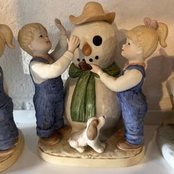 Homco Denim days Porcelain Figurines