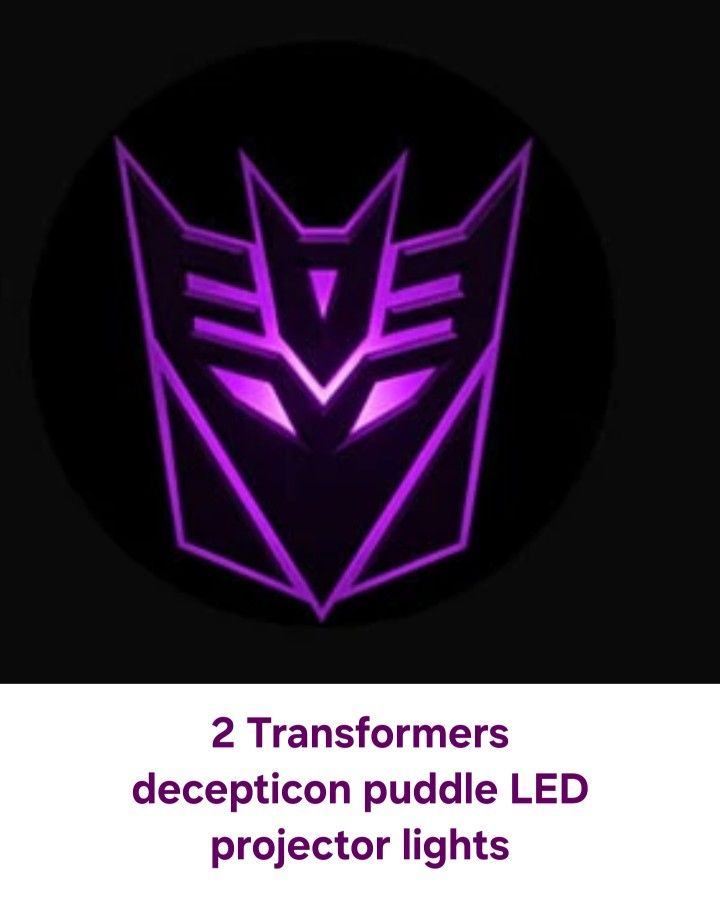 2 Transformers Decepticon LED Puddle Projector Door Lights For Acura/ Honda See 2nd Pic For Models They Fit