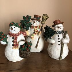 1997 Lang &Wise Collectibles  Three Snowmen