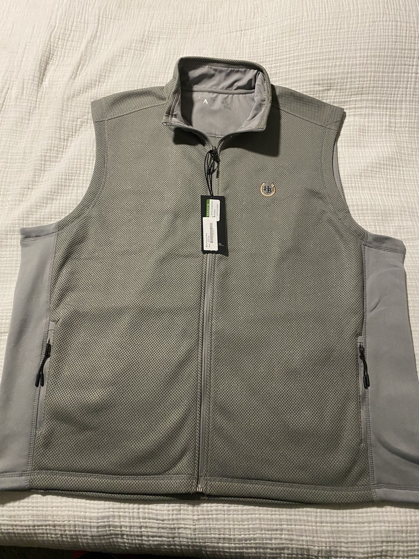 Antigua Two Tone Gray Vest Unisex 2XL. Brand new.