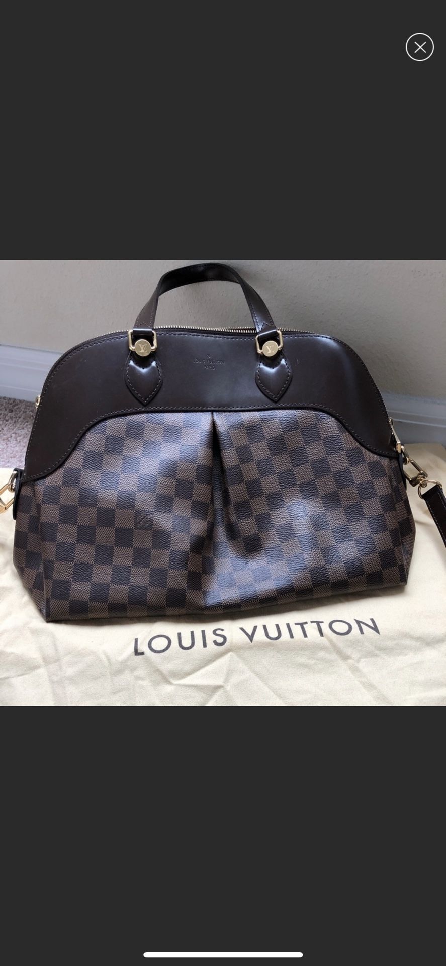 Authentic Louis Vuitton Ebene Salvi Damier Bag 