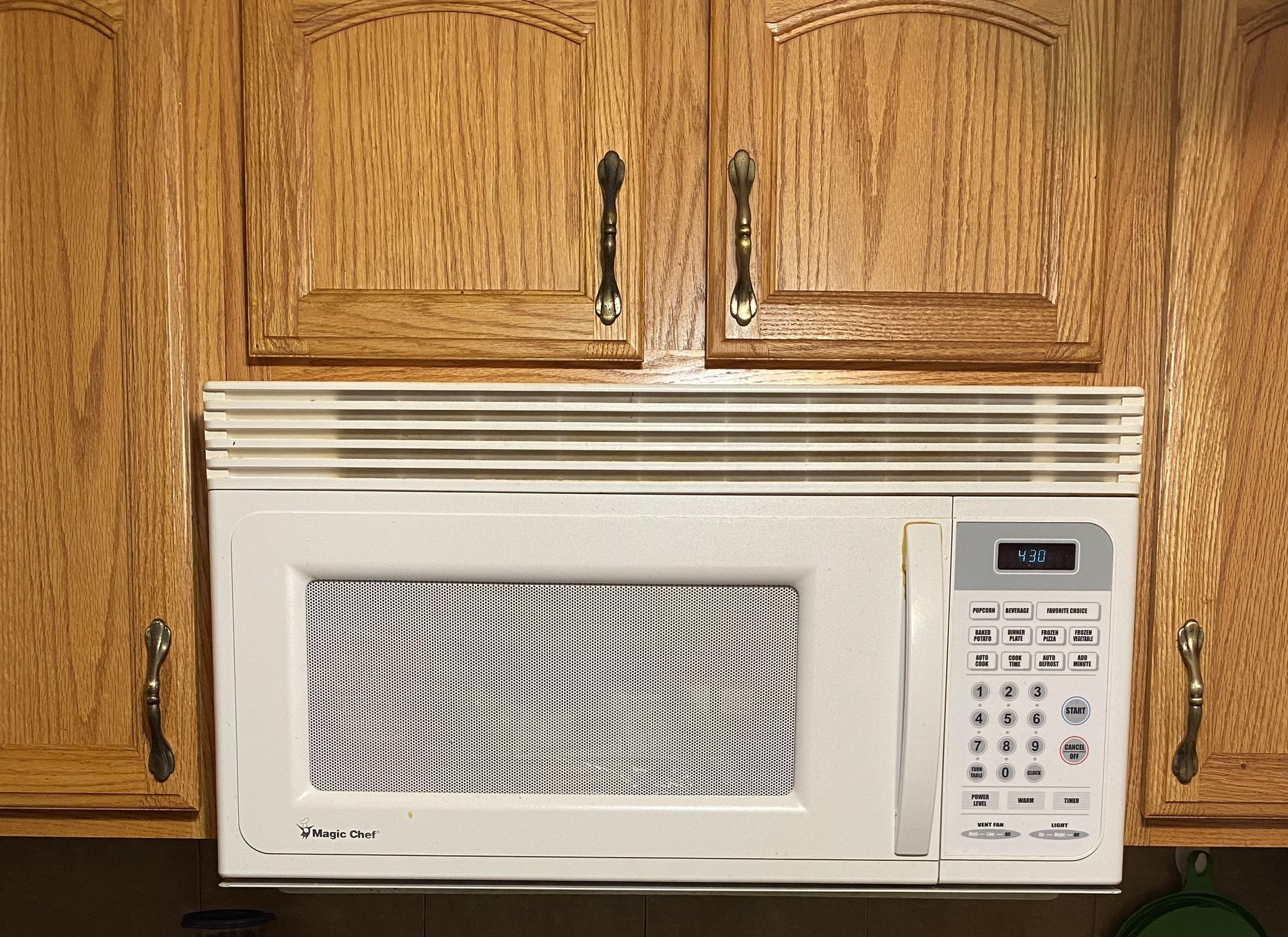 In Cabinet Microwave With Over Stove Fan