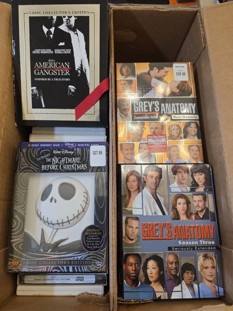 Variety Of More Than 100 Dvds
