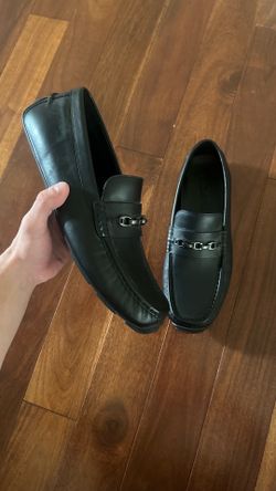 Coach signature chain loafers