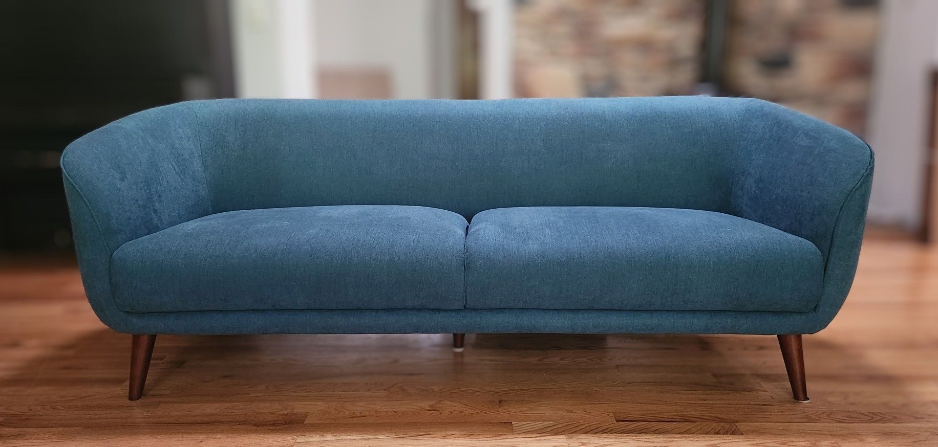 Classy Contemporary Teal Sofa