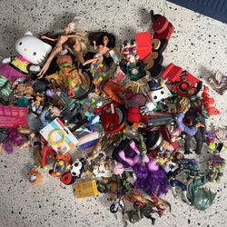 Lot of Action Figures Plushes Toys Funko Disney Bundle 3 BAGS FULL OF TOYS