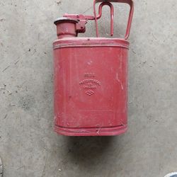 1 Gal Vintage Protectoseal CO. Chicago Safety Can NO. 245 Motor Oil Advertising