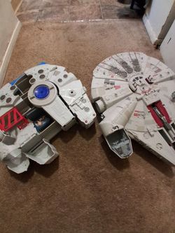 Two different star wars millennial falcons