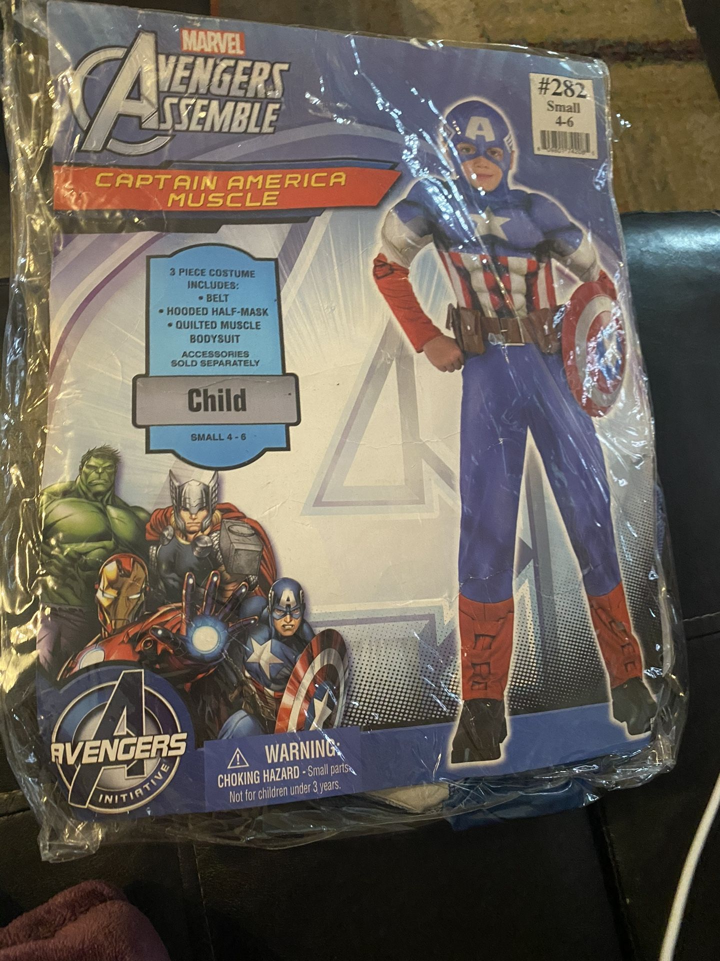 Captain America Muscles Costume Kid Child $10