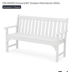 Pollywood Outdoor Patio Bench