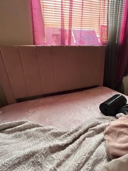 Pink bed