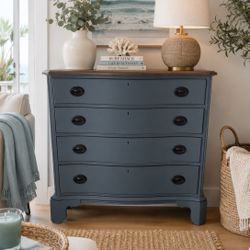 Charming Coastal Blue Dresser
