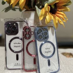 ❗️❗️New 📱Iphone 16, 16 Plus, 16 Pro, 16 Pro Max Clear Electroplated Case‼️