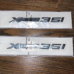 XDrive 35 i Black Emblem For X5 BMW For Both Sides 
