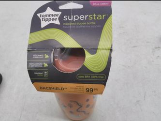 Tommee Tippee Insulated Sippy Cup (9oz 12+ Months 1 Count) Antimicrobial Tech | Spill-Proof Shake-Proof
