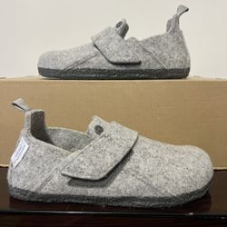 Birkenstock Zermatt HL Kids Size 1 Outdoor Light Gray Felt Slipper Shoes 32 EU