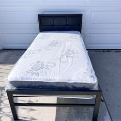 Cama Twin Size Nueva En Su Caja Incluye Colchon