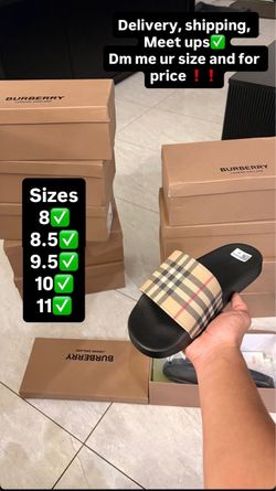 Burberry slides