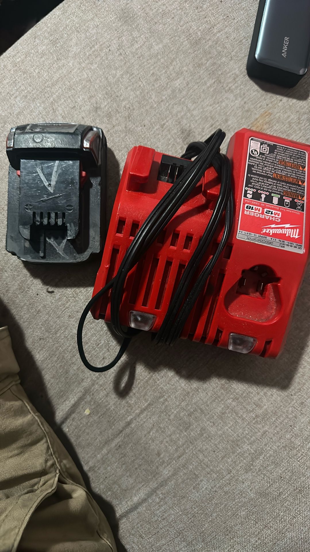 Milwaukee 2.0 Battery With Band New Charger