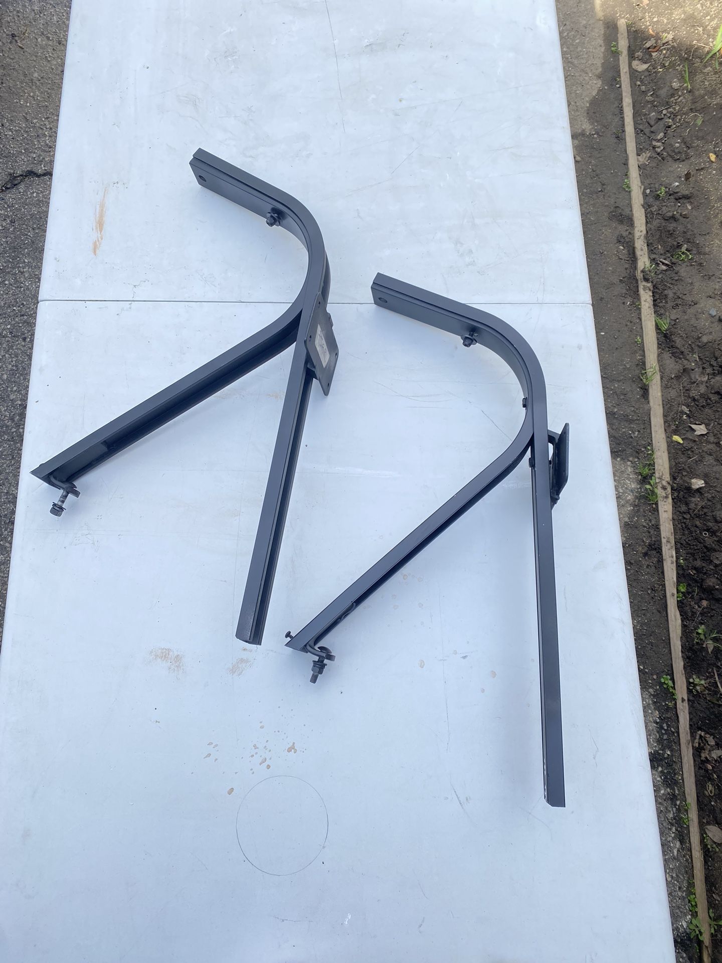 OEM original Club Car DS golf cart seat back brackets 1(contact info removed).5