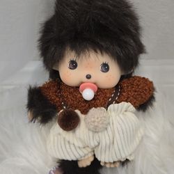 Monchhichi baby Boy Mountains Style cute size 15cm gift plush toy 