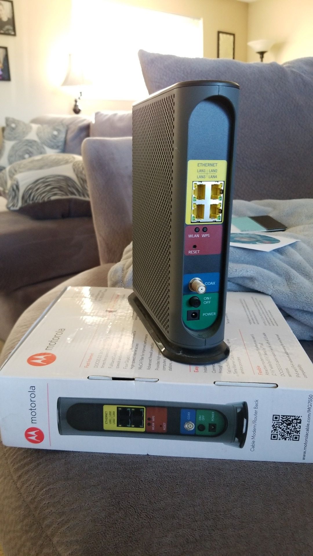 Motorola MG7550 Router/modem combo. for Sale in Lake Stevens, WA OfferUp