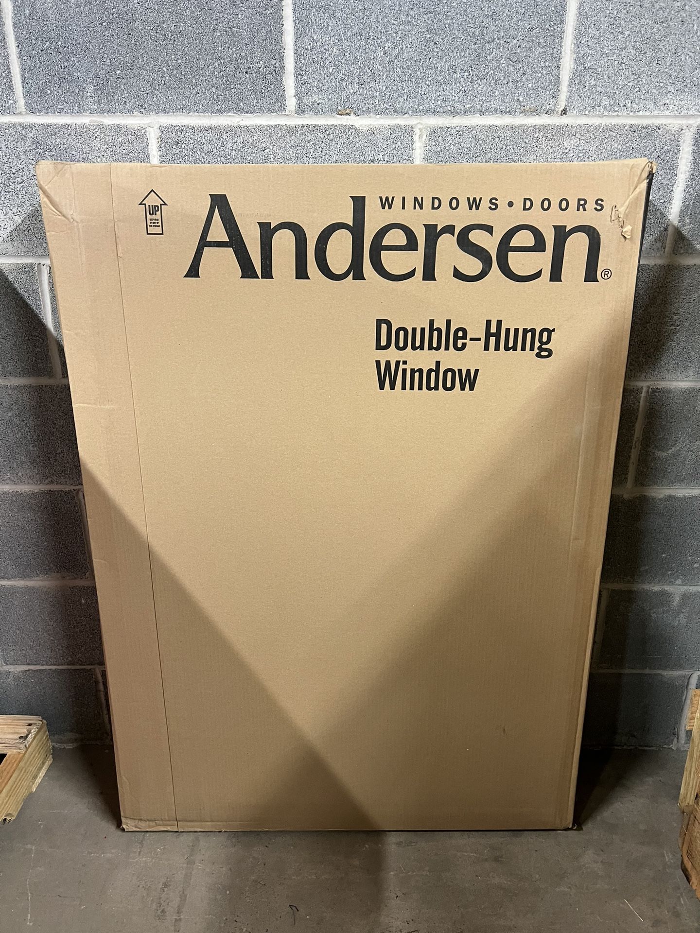 Andersen 29-5/8 x 40-7/8 400 Series White Clad Wood Tilt Wash Double Hung Window