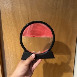 Custom Red Sand Clock 