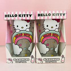 hello kitty glassware. 