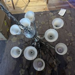 9 Bulb Chandelier
