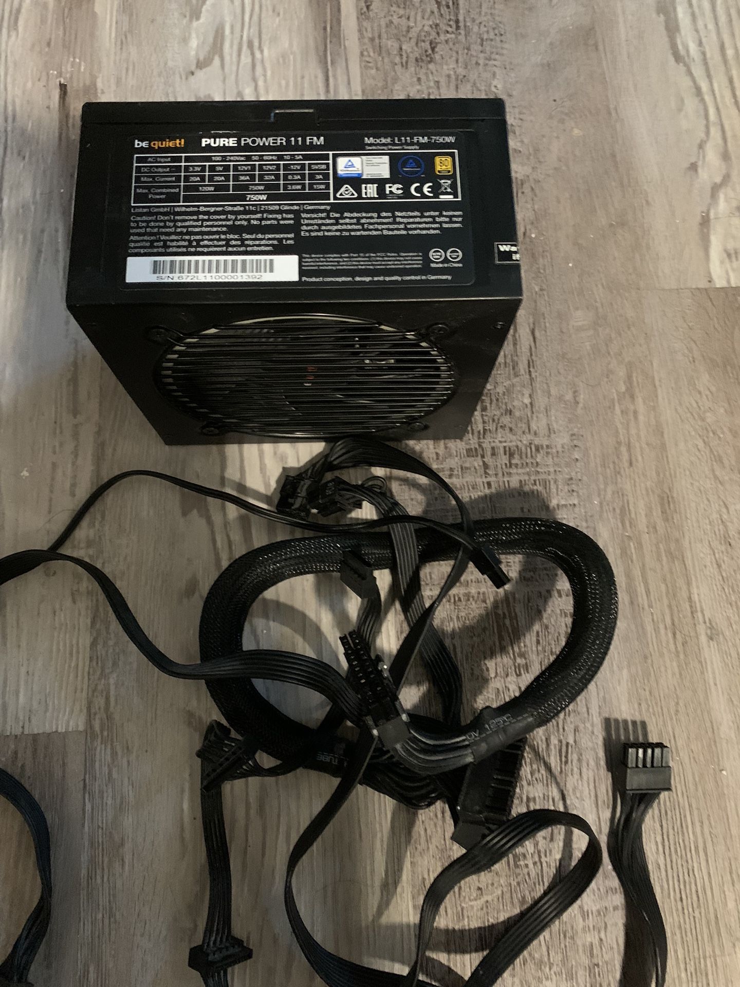 Be Quiet 750w 11 FM Power Supply