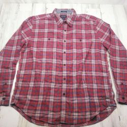 Lucky Brand Classic Fit Plaid Shirt Men Large