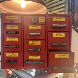 Vintage Cool Parts Box Metal