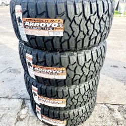 4 NEW ARROYO LT 35/1250/22 RUGGED TERRAIN TIRES 10 PLY $865 CASH TOTAL‼️ FREE INSTALLATION‼️