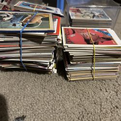Stack Of Old Baseball Cards