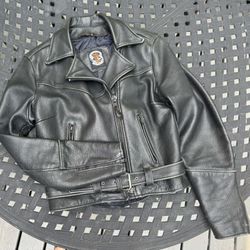 Women’s “Forever” Vintage Heavy Motorcycle Jacket -Small