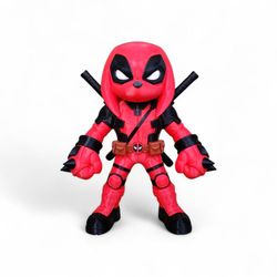Red Ninja Comic Style 3D Printed Figure – Desk Collectible
