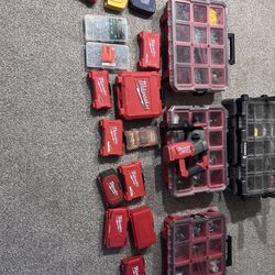 Milwaukee Tool Drill Bits And Packouts Bundle 