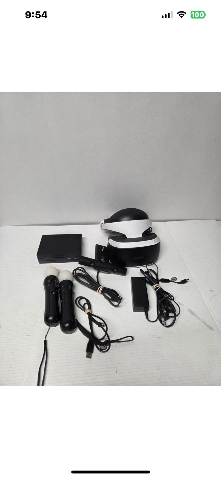 Playstation  4 Vr2  Head Set  With Camera Controllers Works